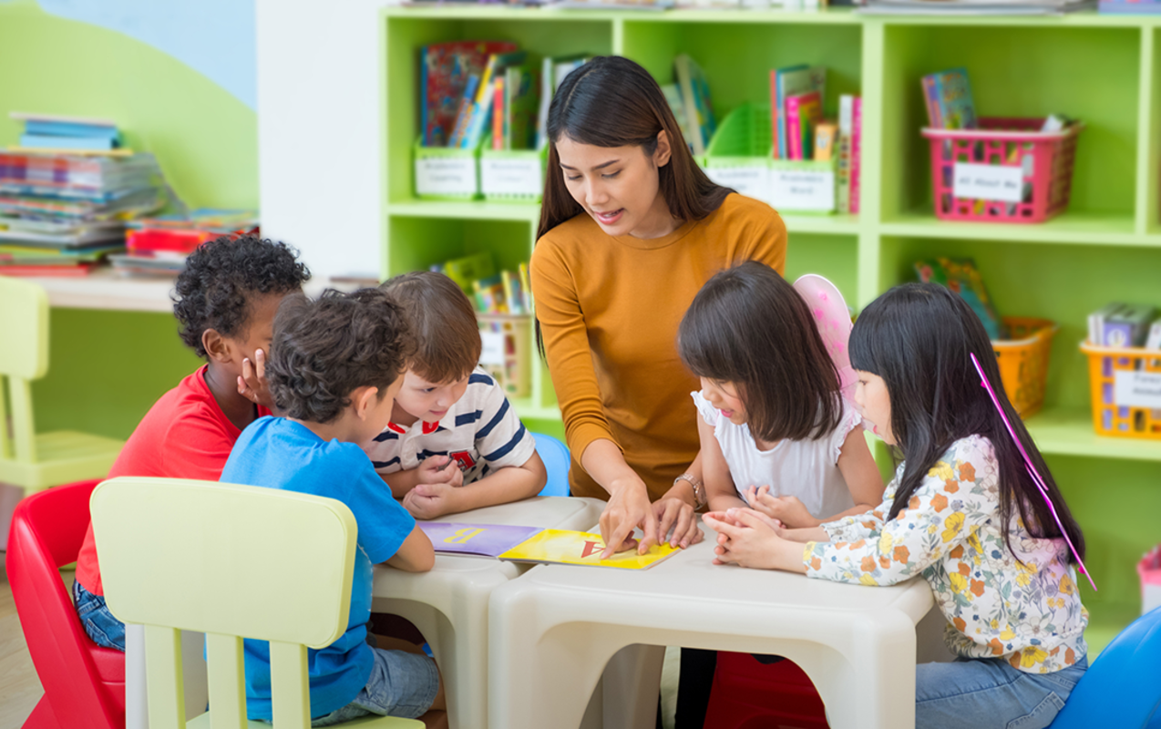 Students in a classroom